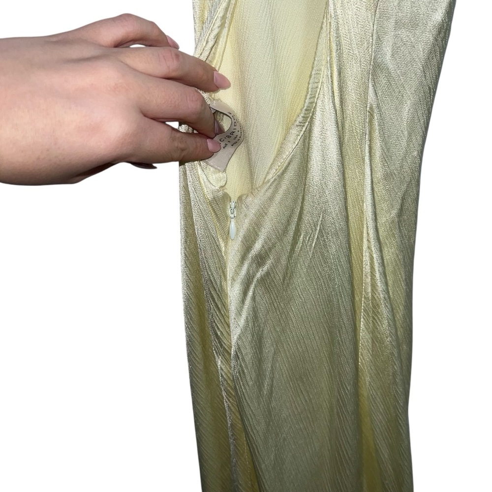 Bec + Bridge Maxina Crossover Maxi Dress In Ice Yellow - Picture 8 of 11
